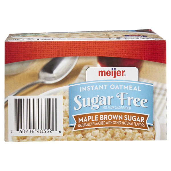 slide 28 of 29, Meijer Sugar Free Maple Brown Sugar Instant Oatmeal, 10 ct