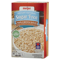 slide 8 of 29, Meijer Sugar Free Maple Brown Sugar Instant Oatmeal, 10 ct