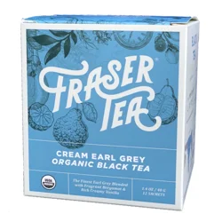 Fraser Organic Cream Earl Grey Black Tea - 12 ct