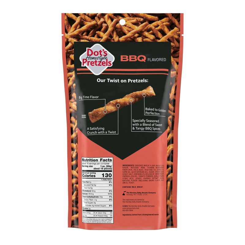 slide 2 of 4, Dot's Homestyle Pretzels BBQ Twists - 16oz, 16 oz