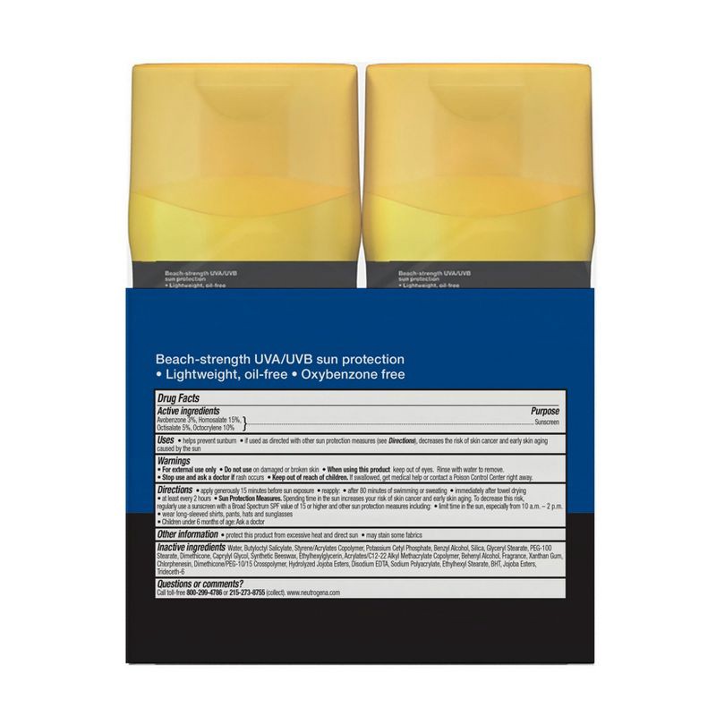 slide 2 of 9, Neutrogena Beach Defense Lotion - Twin Pack - SPF 70, 1 ct