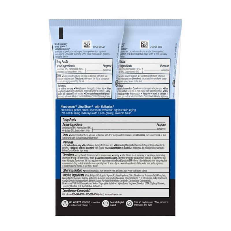 slide 2 of 11, Neutrogena Ultra Sheer Sunscreen - SPF 70 - 2pk/88ml, 70 x 2 ct, 88 ml