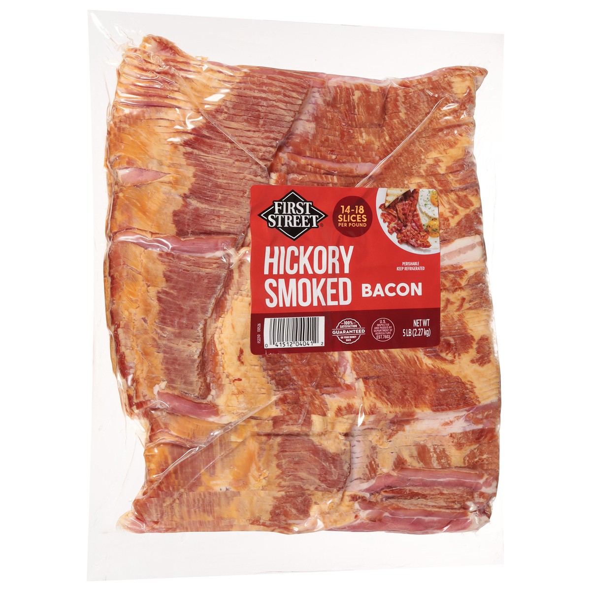 slide 6 of 13, First Street Bacon Hickory Smoked Sliced, 5 lb