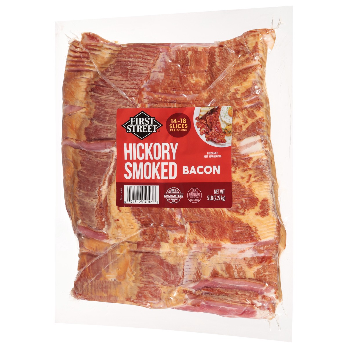 slide 7 of 13, First Street Bacon Hickory Smoked Sliced, 5 lb