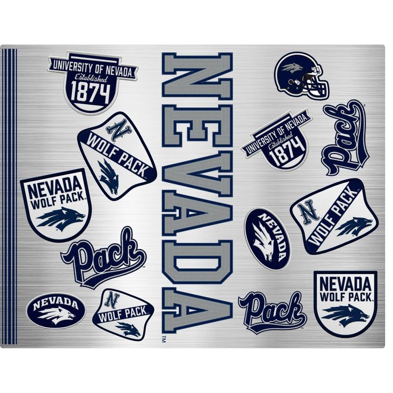 slide 2 of 2, NCAA Nevada Wolf Pack Varsity Thirst Water Bottle - 24oz: Stainless Steel, Plastic Lid, 24 oz