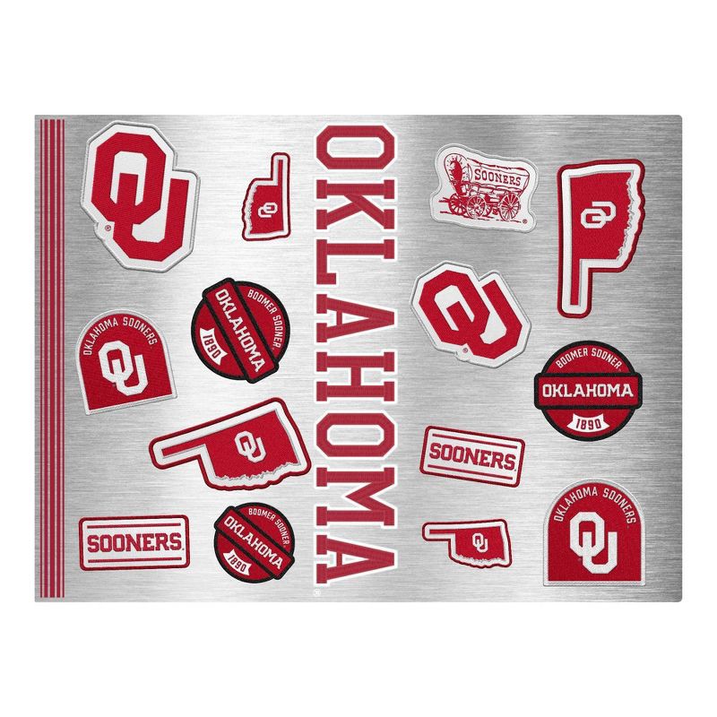 slide 2 of 4, NCAA Oklahoma Sooners Varsity Thirst Water Bottle - 24oz: Stainless Steel, Plastic Lid, 24 oz
