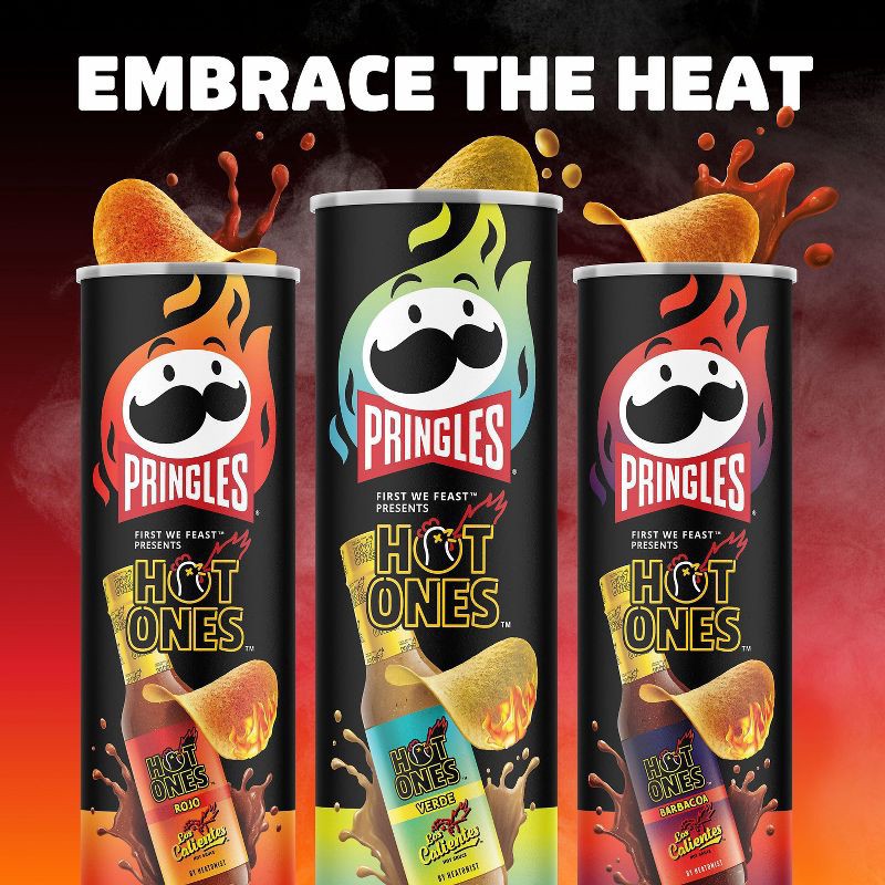 slide 7 of 11, Pringles Hot Ones Barbacoa - 5.5oz, 5.5 oz