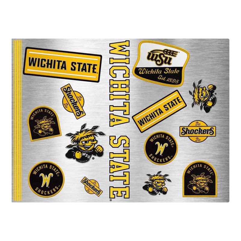 slide 2 of 4, NCAA Wichita State Shockers Varsity Thirst Water Bottle - 24oz: Stainless Steel, Plastic Lid, 24 oz