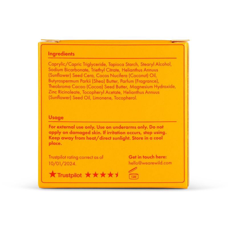 slide 6 of 7, Wild Cosmetics Cream Deodorant Refill - Honey & Cactus Flower - Aluminum-Free 1.4oz, 1.4 oz