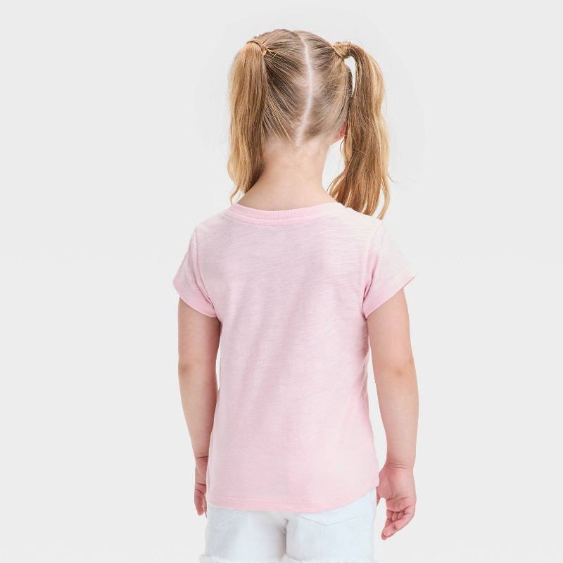 slide 3 of 4, Disney Toddler Girls' Rose Princess Short Sleeve Graphic T-Shirt - Rose Pink 4T, 1 ct