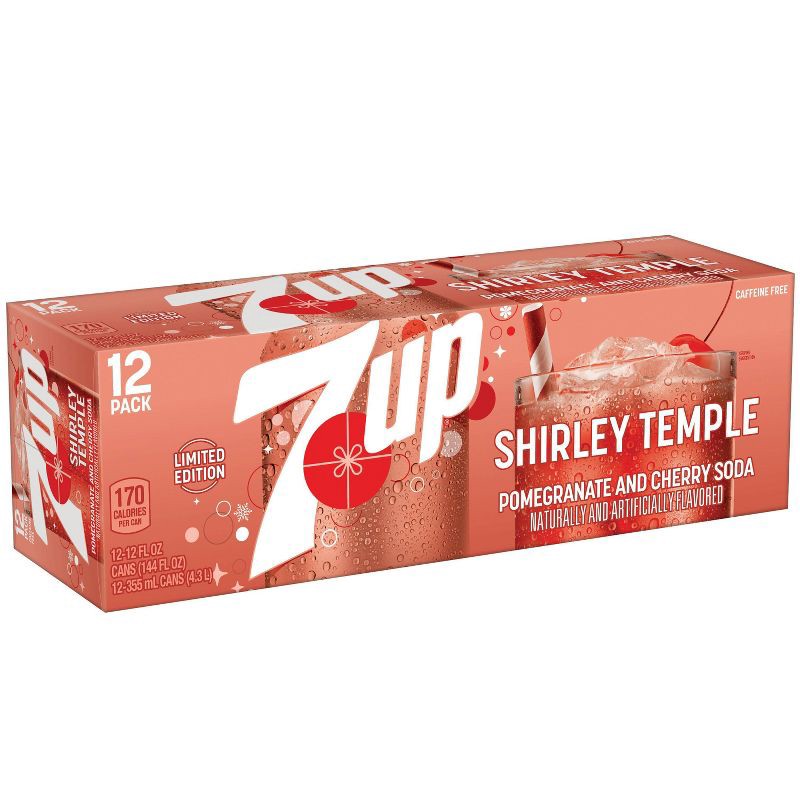 slide 5 of 8, 7UP Shirley Temple Soda - 12pk/12 fl oz Cans, 12 ct; 12 fl oz