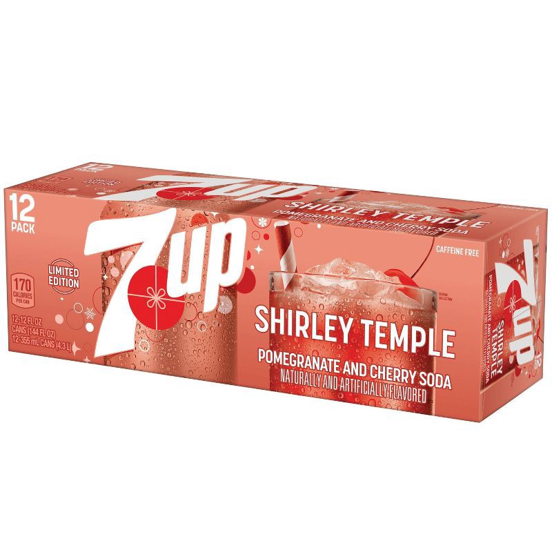 slide 6 of 8, 7UP Shirley Temple Soda - 12pk/12 fl oz Cans, 12 ct; 12 fl oz