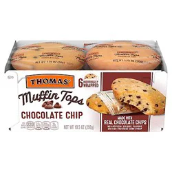 Thomas Chocolate Chip Muffin Tops 6 Count - 10.5 Oz