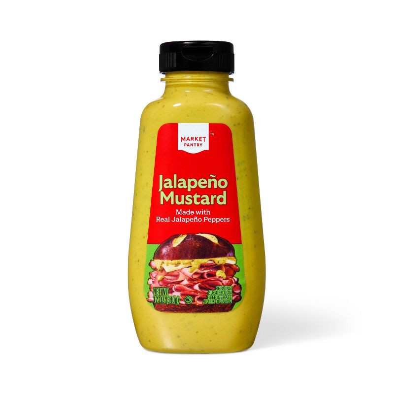 slide 1 of 3, Jalapeno Mustard - 12oz - Market Pantry™, 12 oz