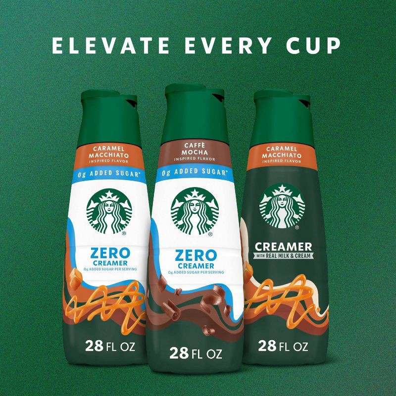 slide 5 of 7, Starbucks Creamer Dairy Zero Sugar Mocha Coffee Creamer - 28 fl oz, 28 fl oz