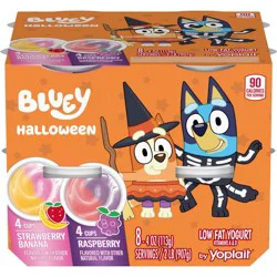 Yoplait ' Bluey Yogurt Raspberry/Strawberry Banana - 32oz/8ct: Gluten-Free, Low Fat