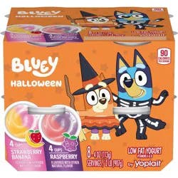 Yoplait ' Bluey Yogurt Raspberry/Strawberry Banana - 32oz/8ct: Gluten-Free, Low Fat