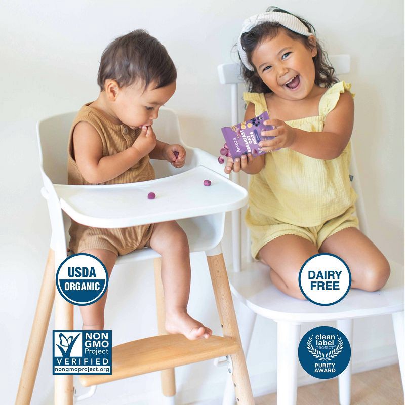 slide 5 of 7, Amara Organic Breakfast Oat Melts Blueberry Baby Snack - 7g, 7 gram