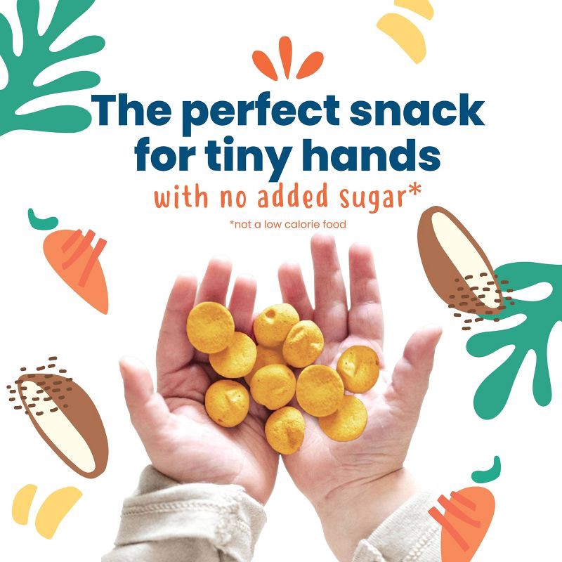 slide 3 of 7, Amara Organic Smoothie Melts Mango Carrot Plant Based Yogurt Baby Snack - 1oz, 1 oz