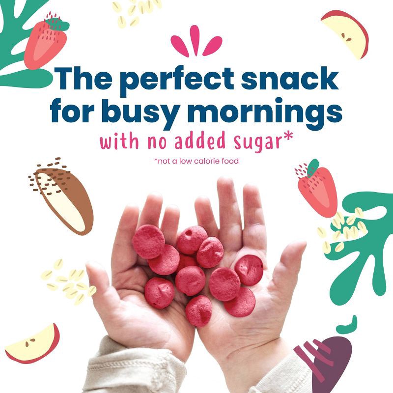 slide 3 of 7, Amara Organic Breakfast Oat Melts Strawberry Baby Snack - 7g, 7 gram