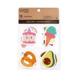 Yoobi Evolve Stickers 15pk – Food, Teacher Reward Stickers