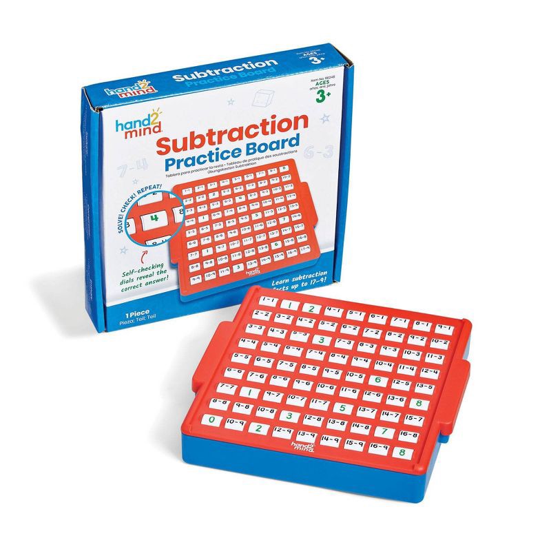 slide 1 of 7, hand2mind Subtraction Practice Board, Teacher Supplies, 1 ct