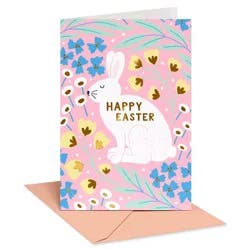 American Greetings Easter Card for Anyone, Spring Bunny, Includes Envelope
