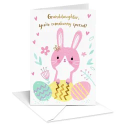 American Greetings Easter Card for Granddaughter, Somebunny Special, Includes Envelope