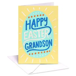 American Greetings Easter Card for Grandson, Bright Egg Design, Includes Envelope