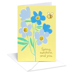 American Greetings Easter Card for Anyone, Spring, Sunshine, and You, Includes Envelope