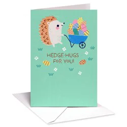 American Greetings Easter Card for Kids, Hedge-Hugs for You!, Includes Envelope