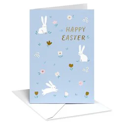 American Greetings Easter Card for Anyone, Happy Easter Bunnies, Includes Envelope