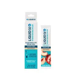 Liquid I.V. Sugar Free Energy and Sports Drink - White Peach - 0.45oz/3ct