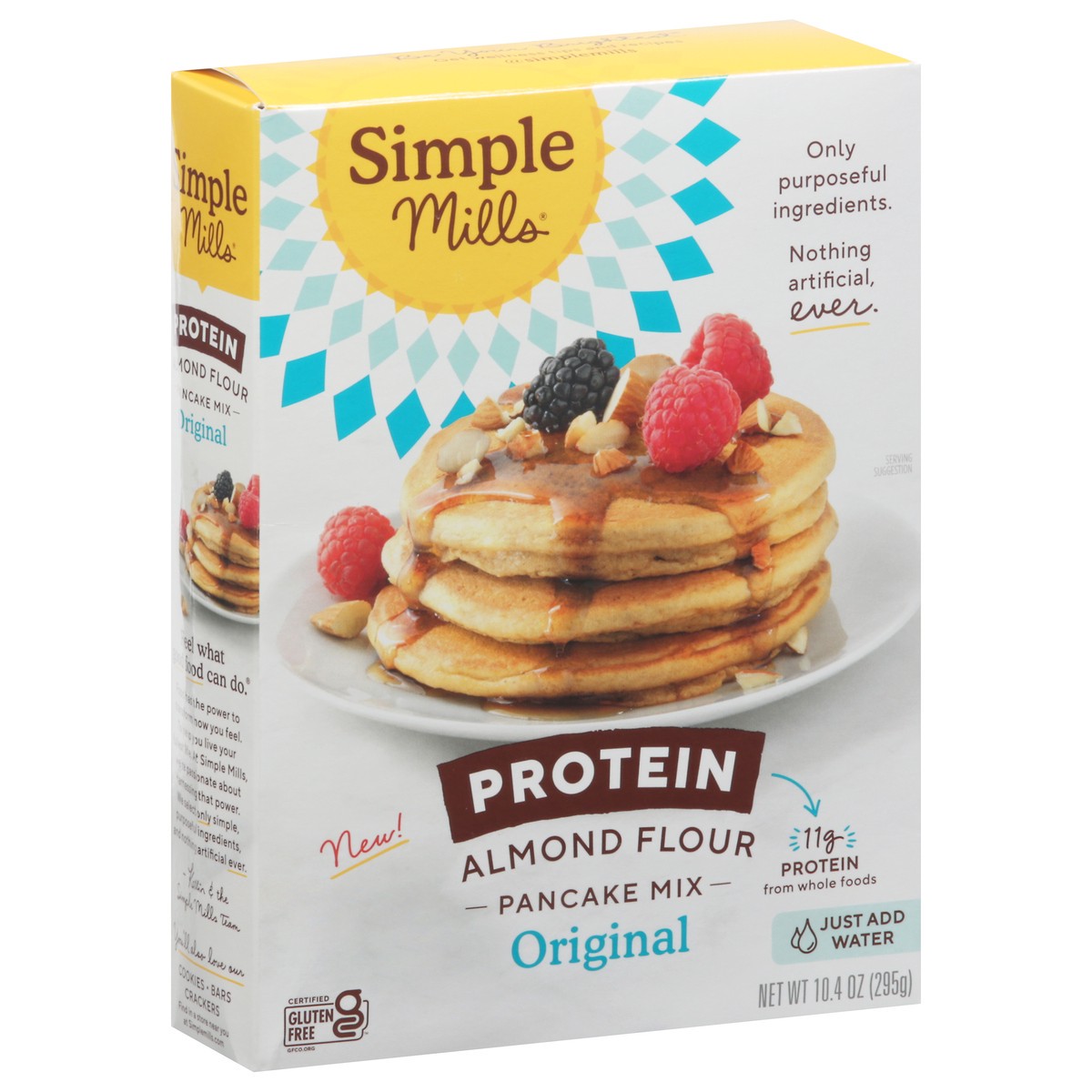 slide 8 of 9, Simple Mills Protein Almond Flour Pancake Mix, 10.4 oz