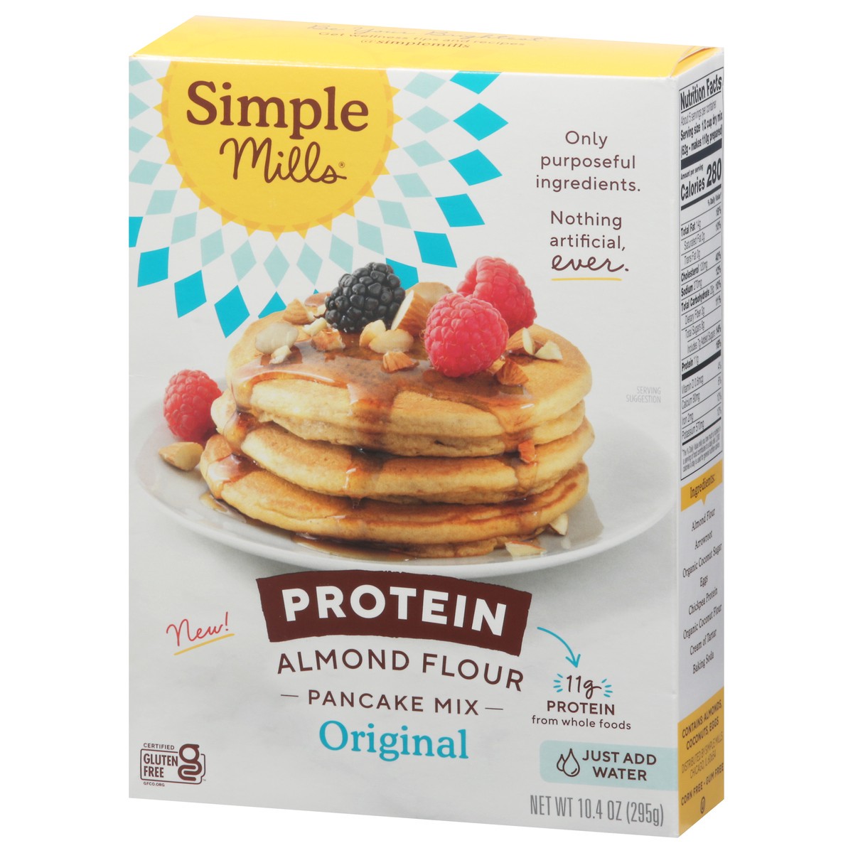 slide 4 of 9, Simple Mills Protein Almond Flour Pancake Mix, 10.4 oz