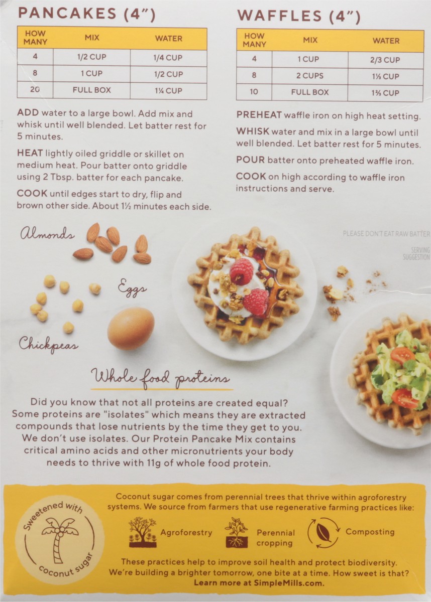 slide 2 of 9, Simple Mills Protein Almond Flour Pancake Mix, 10.4 oz