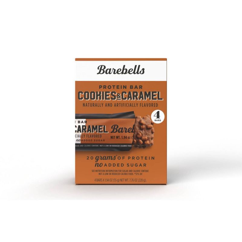 slide 1 of 3, Barebells Nutrition Bars - Cookies & Caramel - 4pk, 4 ct