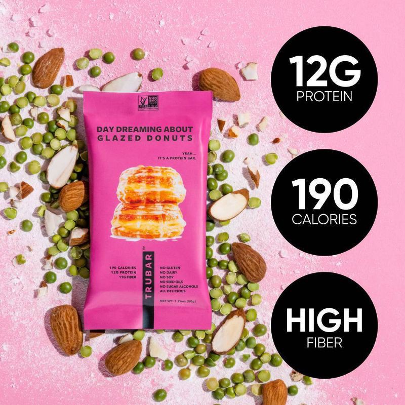 slide 4 of 7, TRUBAR 12g Plant Based Protein Bars - Daydreaming About Glazed Donuts - 5ct, 12 gram, 5 ct