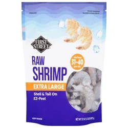 First Street 31/40 Raw Shell On White Shrimp