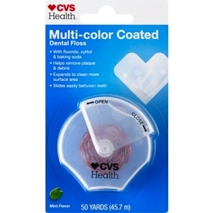 slide 1 of 1, CVS Pharmacy Cvs Health Multi Colored Dental Floss Mint, 1 ct