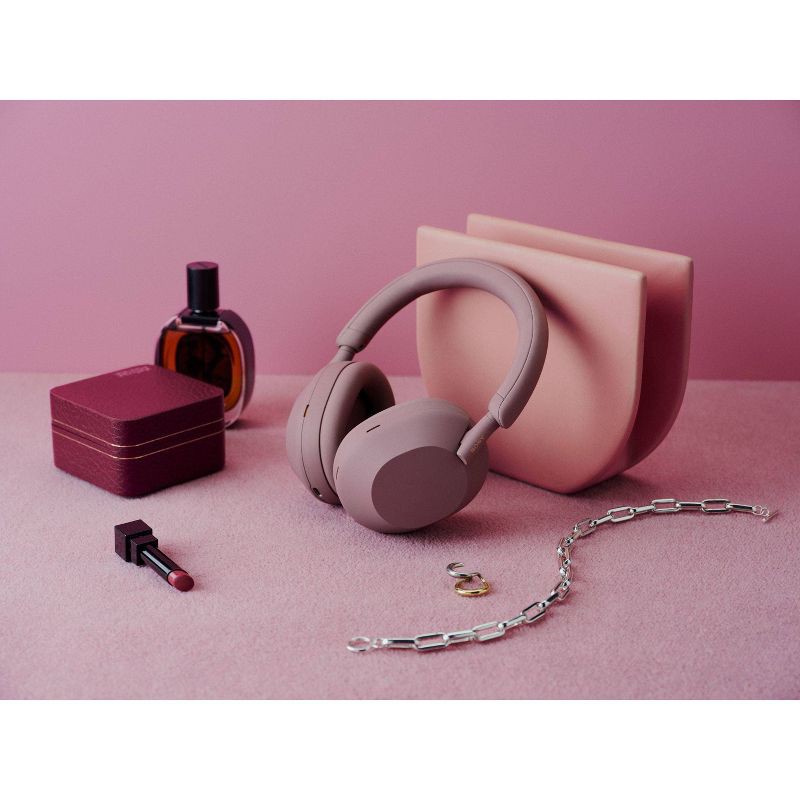 slide 4 of 8, Sony WH-1000XM5 Bluetooth Wireless Noise-Canceling Headphones - Smoky Pink, 1 ct