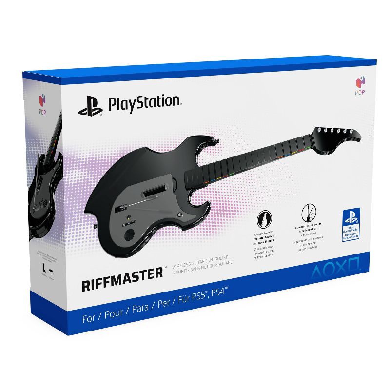slide 13 of 13, RiffMaster Wireless Guitar PlayStation: PDP Gaming Controller for PS4 & PS5, 1 ct