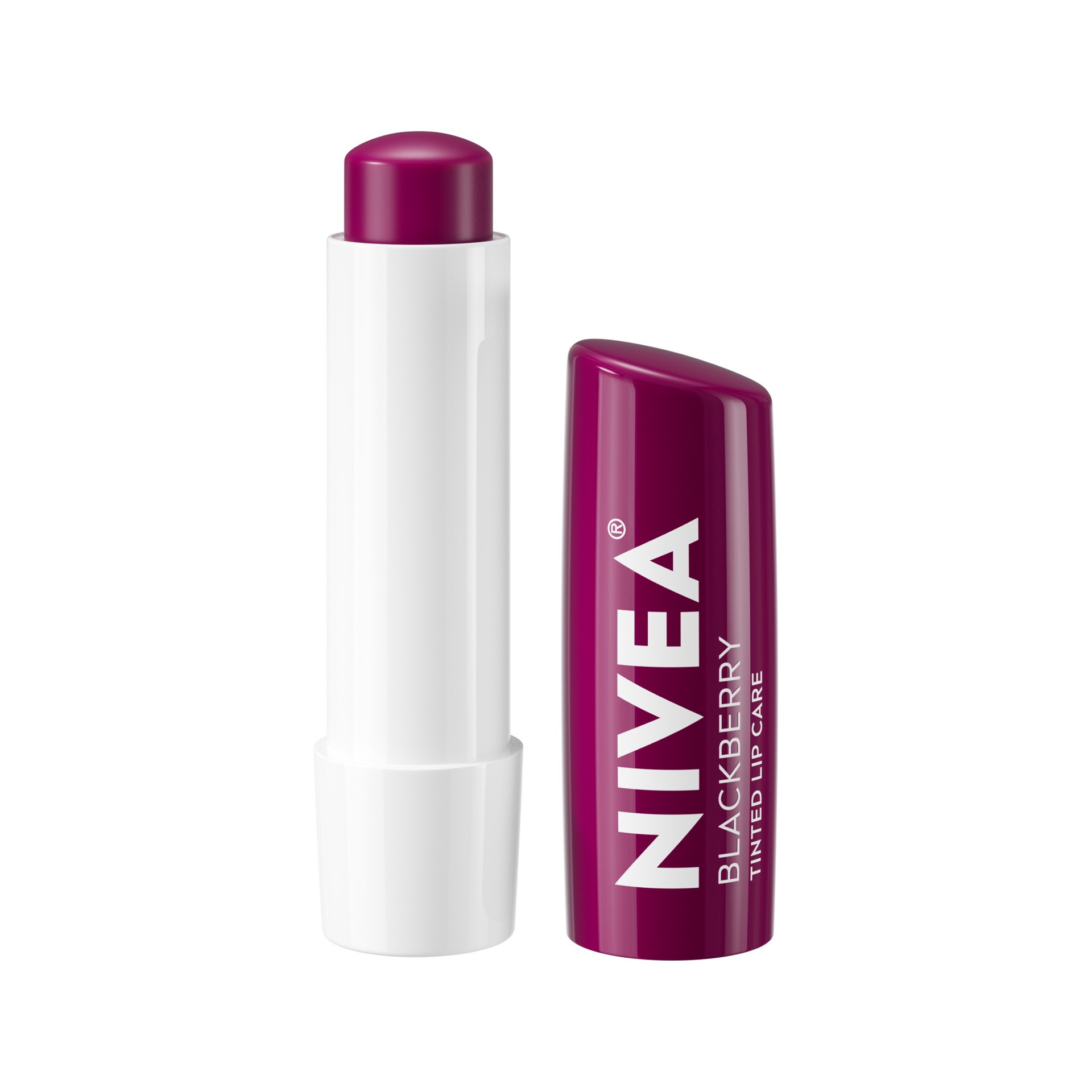 slide 1 of 6, Nivea Lip Balm, Blackberry Flavored Tinted Lip Balm Stick, 0.17 Oz, Pack of 1, 0.17 oz