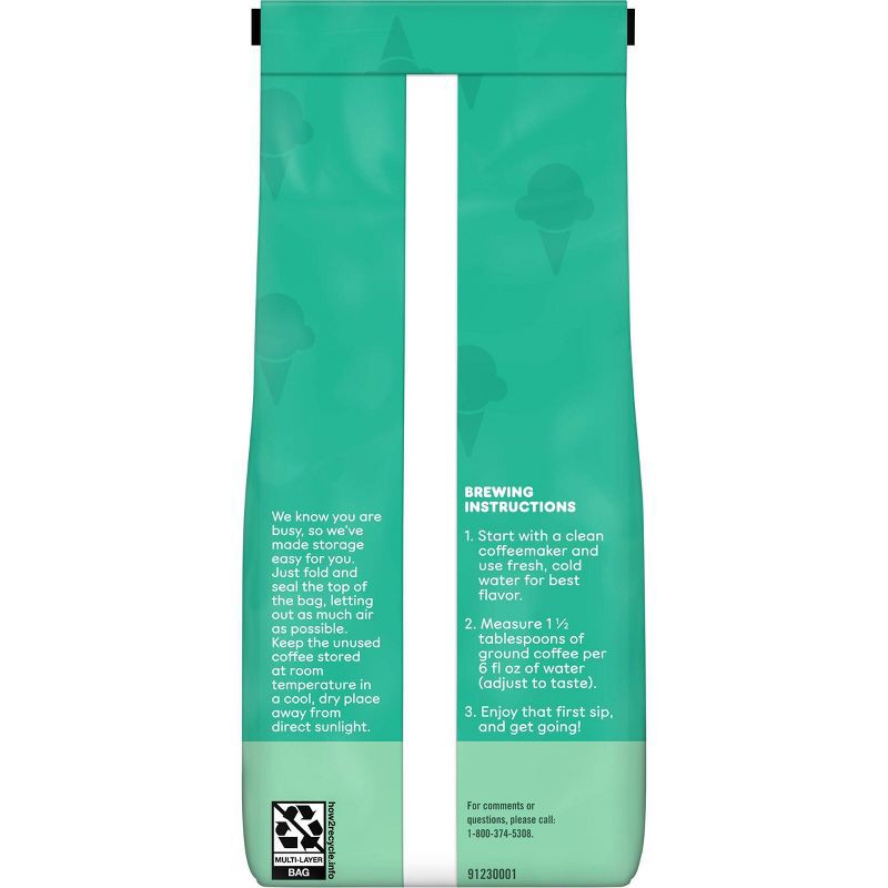 slide 2 of 10, Dunkin' Donuts Dunkin' Mint Chip Flavored Dark Roast Ground Coffee - 11oz, 11 oz