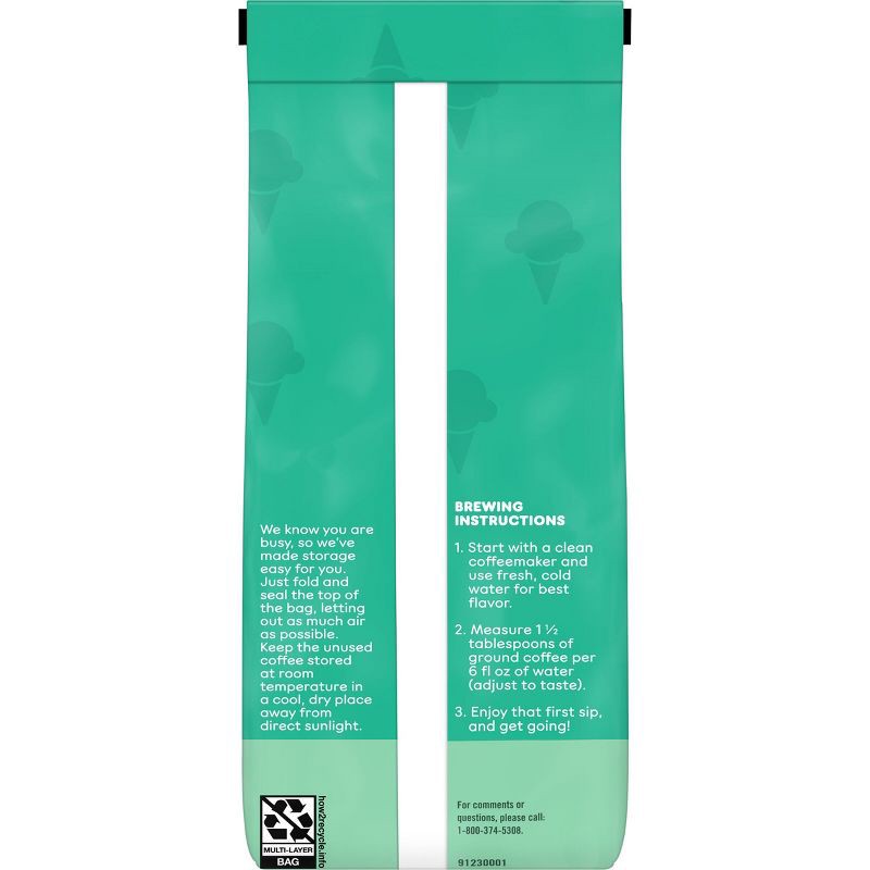 slide 10 of 10, Dunkin' Donuts Dunkin' Mint Chip Flavored Dark Roast Ground Coffee - 11oz, 11 oz