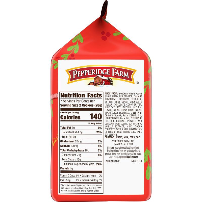 slide 3 of 5, Pepperidge Farm Farmhouse Thin & Crispy Peppermint Cocoa Cookies 6.9oz, 6.9 oz