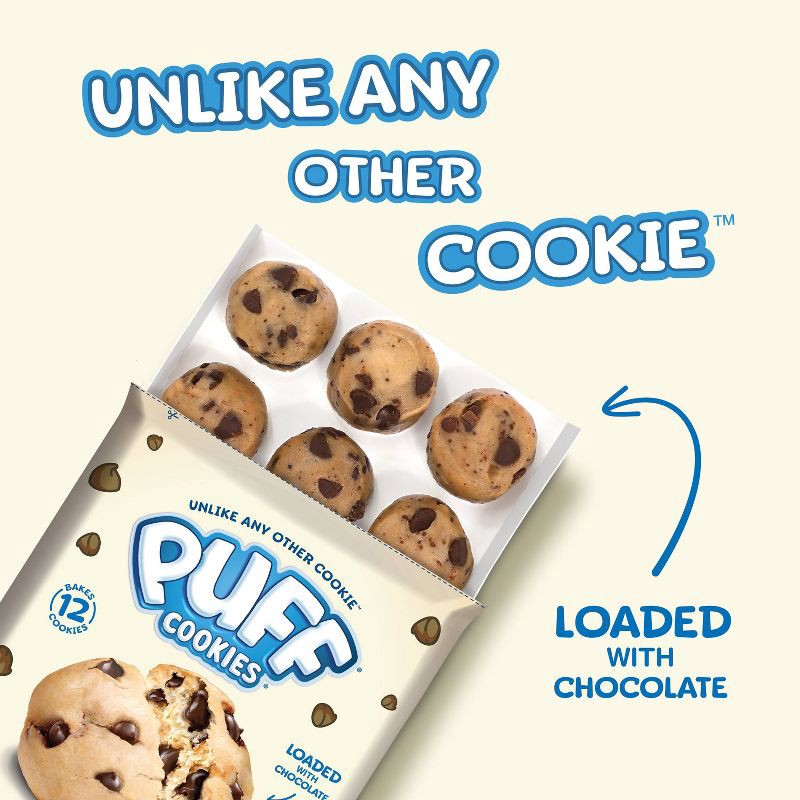 slide 4 of 4, Puff Cookies Cookie Dough Chocolate Chip - 12.65oz, 12.65 oz