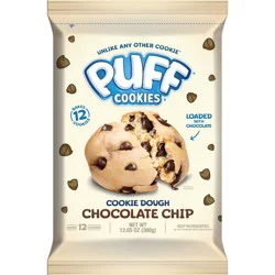 Puff Cookies Cookie Dough Chocolate Chip - 12.65oz