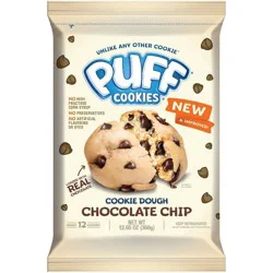 Puff Cookies Cookie Dough Chocolate Chip - 12.65oz