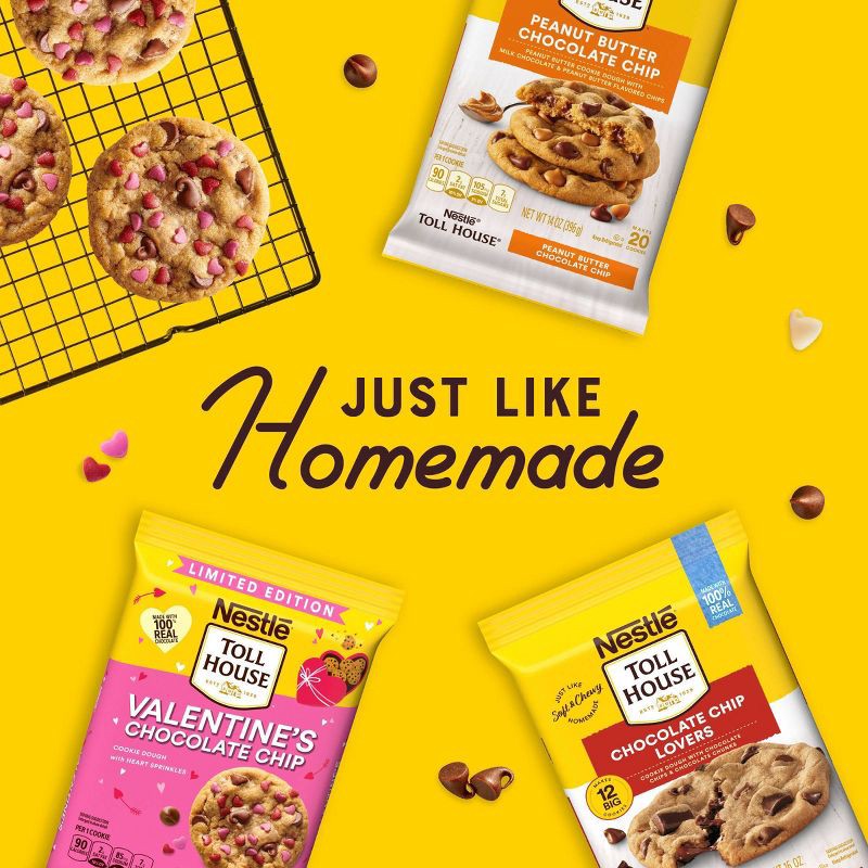 slide 5 of 7, Nestle Toll House Chocolate Chip Valentines Day Cookie Dough - 14oz, 14 oz